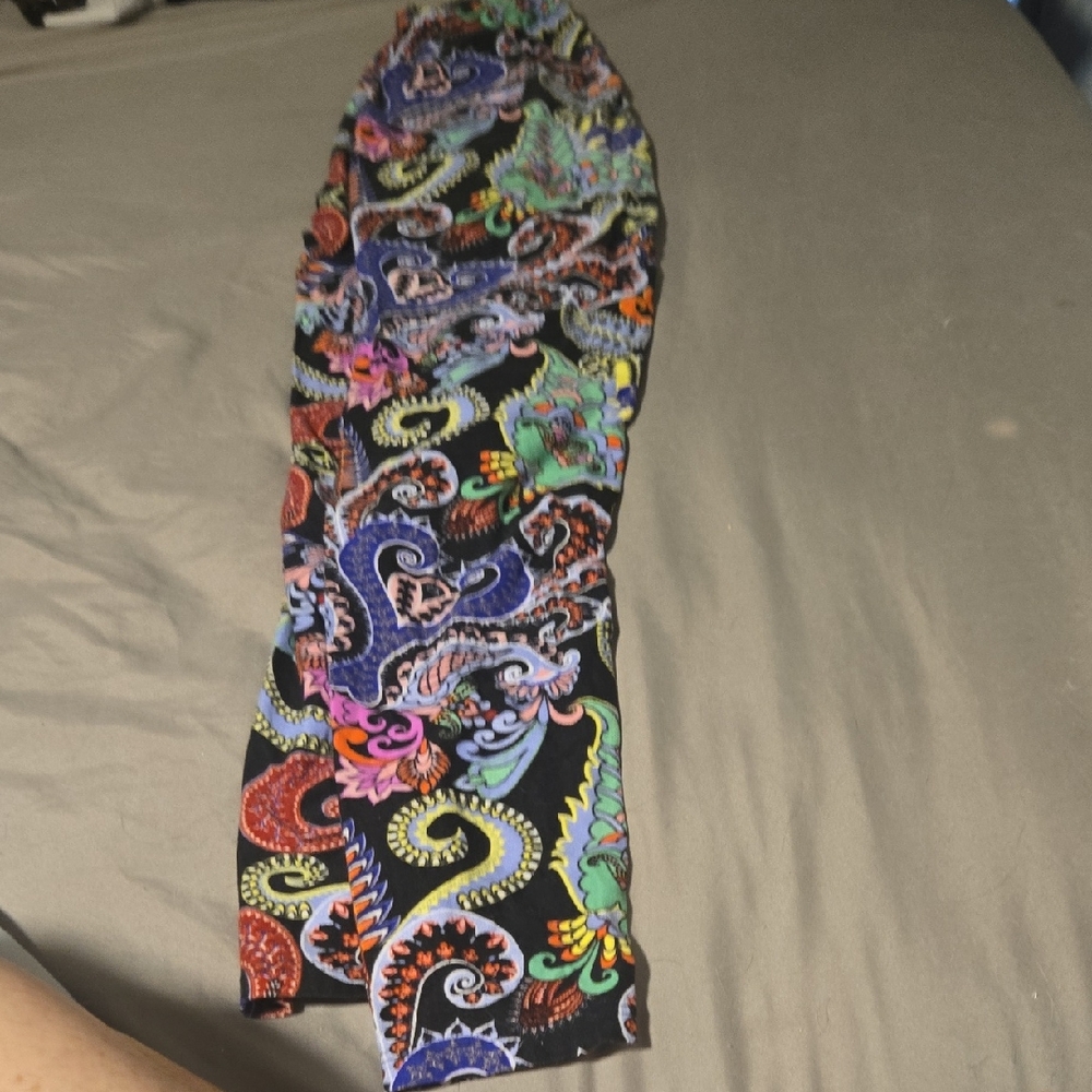 Colorful Paisley Print Scarf